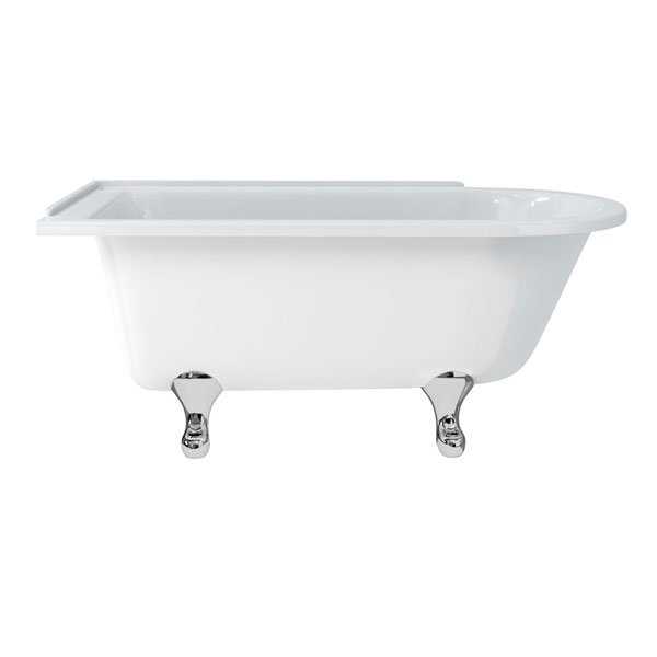 Burlington Hampton 1500mm x 750mm White LH Freestanding Shower Bath Ex