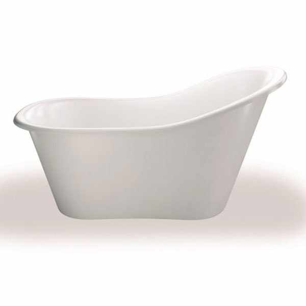 Burlington Emperor 1530mm x 725mm White Freestanding Slipper Bath Incl