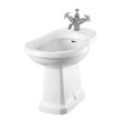 Burlington Traditional 400mm Wide White Floor Standing Bidet - P4 (Dup