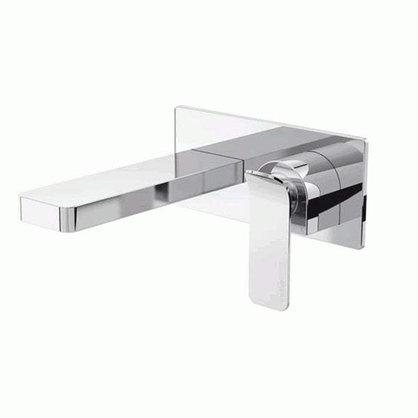 Bristan Alp modern chrome wall-mounted basin mixer tap with single lever and minimalist design