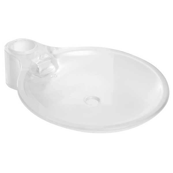Bristan Casino Modern Soap Dish Plastic - Clear - CASSOAP01C