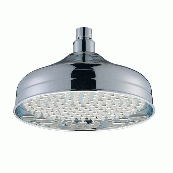 Bristan Traditional Round Fixed Shower Head 200mm Diameter - Chrome -