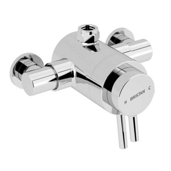 Bristan Prism Exposed Top Outlet Concentric Shower Valve - Chrome - PM