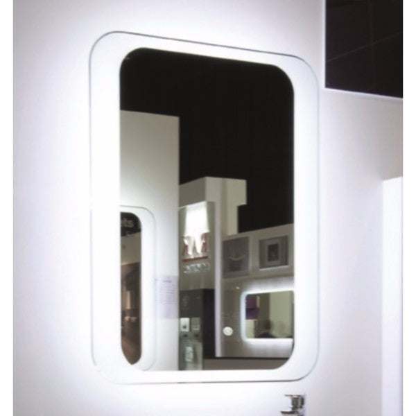 RAK Harmony Rectangular LED Mirrors with Demister Pad and Bluetooth 800mm High x 600mm Wide - RAKHAR5003