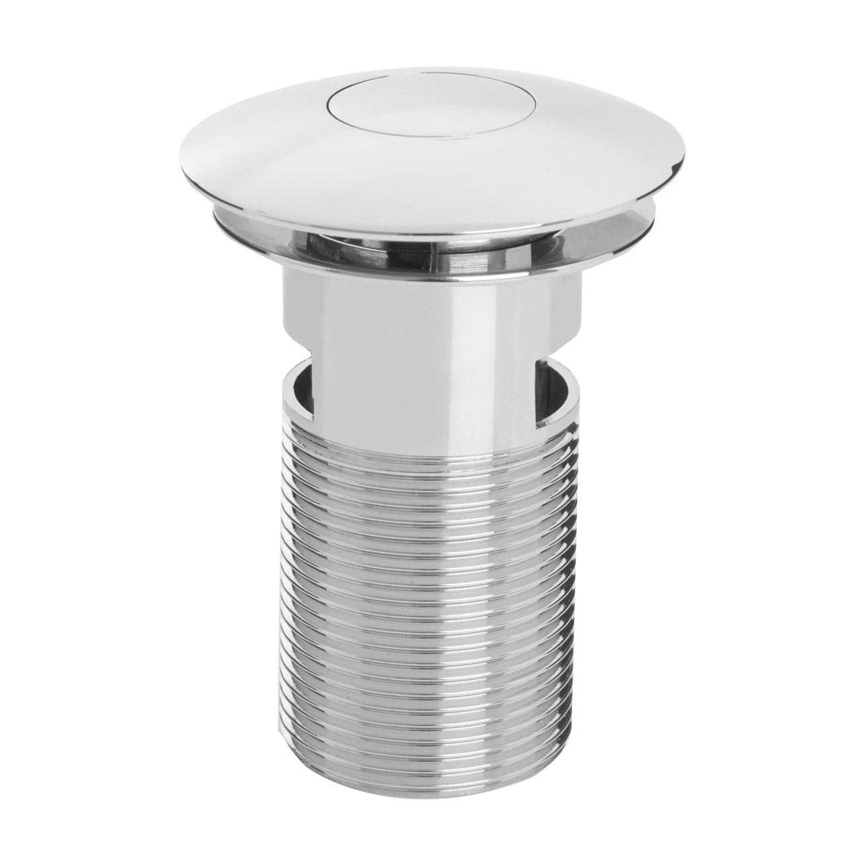 Bristan Slotted Contemporary Round Push Basin Waste - Chrome - W BASIN