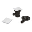 Bristan Contemporary Slotted Square Bath Clicker Waste with Overflow -