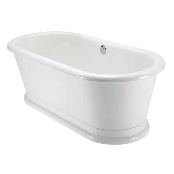 Burlington London 1800mm x 850mm Oval Freestanding Roll Top Bath Inclu