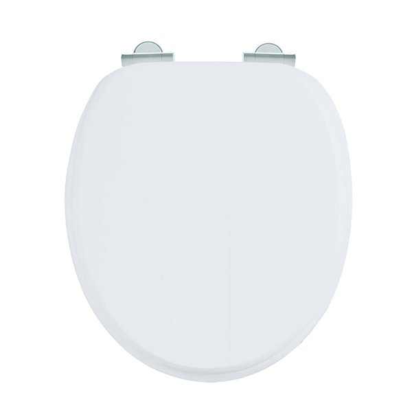 Burlington Standard Matt White Moulded Wood Toilet Seat Soft Close Hin