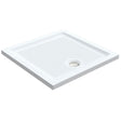 Roman Anti Slip Square Shower Tray 700 x 700mm - White - RSTG70 - TAP 'N' SHOWER