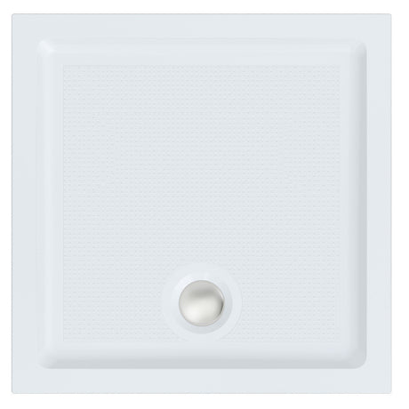 Roman Anti Slip Square Shower Tray 760 x 760mm - White - RSTG76 - TAP 'N' SHOWER