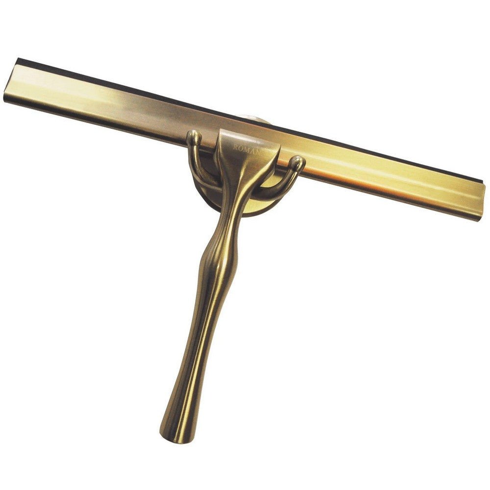 Roman Shower Squeegee - Brushed Brass - RSB0100BR - TAP 'N' SHOWER