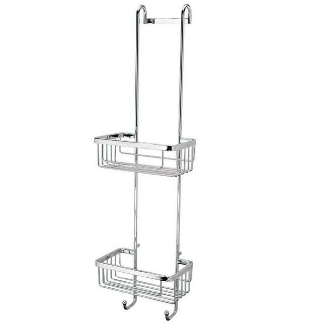 Roman Double Hanging Basket with Hooks - Chrome - RSB01 - TAP 'N' SHOWER