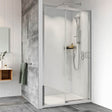 Roman Haven8 Level Access Right Hand Sliding Shower Door 1000mm - Bright Silver - H4LER10CS - TAP 'N' SHOWER