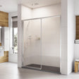 Roman Haven Level Access Left Hand Sliding Shower Door 1400mm - Chrome - H3LEL14CS - TAP 'N' SHOWER