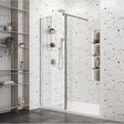 Roman Haven 10mm Glass Wetroom Panel 760mm - Chrome - H10SP76CS - TAP 'N' SHOWER