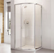 Roman Haven One Door Offset Quadrant Shower Enclosure 1000mm - Polished Silver - H3SQ10CS - TAP 'N' SHOWER