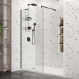 Roman Haven Select 8mm Glass Wetroom Panel 400mm - Black - H8SP4CB - TAP 'N' SHOWER