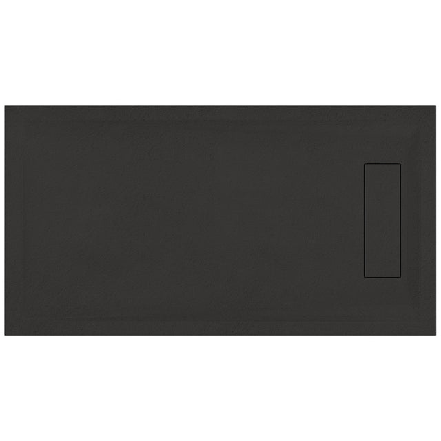 Roman Infinity Rectangular Shower Tray 1200 x 900mm - Slate Black - IGS129B - TAP 'N' SHOWER