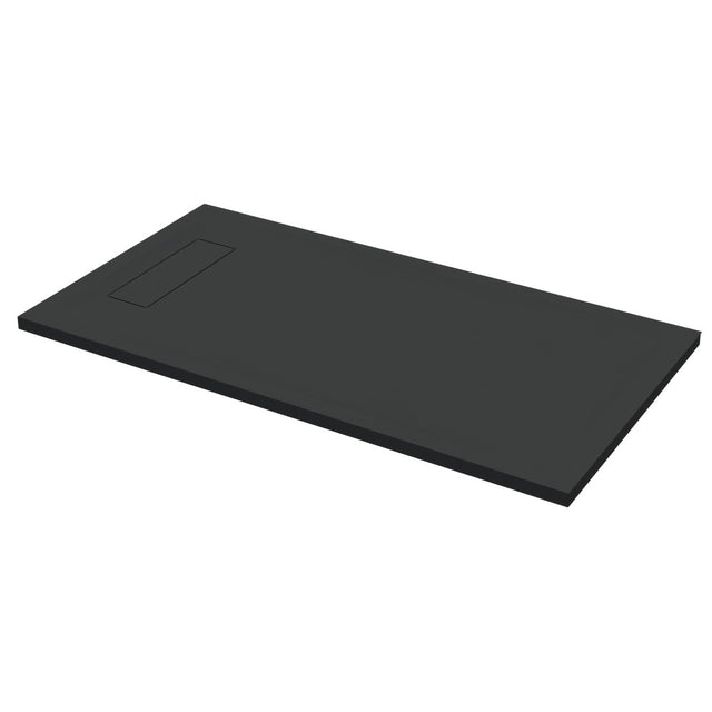 Roman Infinity Rectangular Shower Tray 1700 x 800mm - Slate Black - IGS178B - TAP 'N' SHOWER