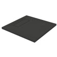 Roman Infinity Square Shower Tray 800 x 800mm - Slate Black - IGS80B - TAP 'N' SHOWER
