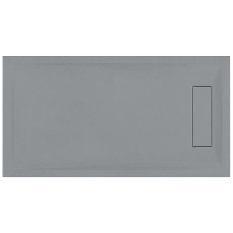 Roman Infinity Rectangular Shower Tray 1000 x 800mm - Slate Grey - IGS108G - TAP 'N' SHOWER