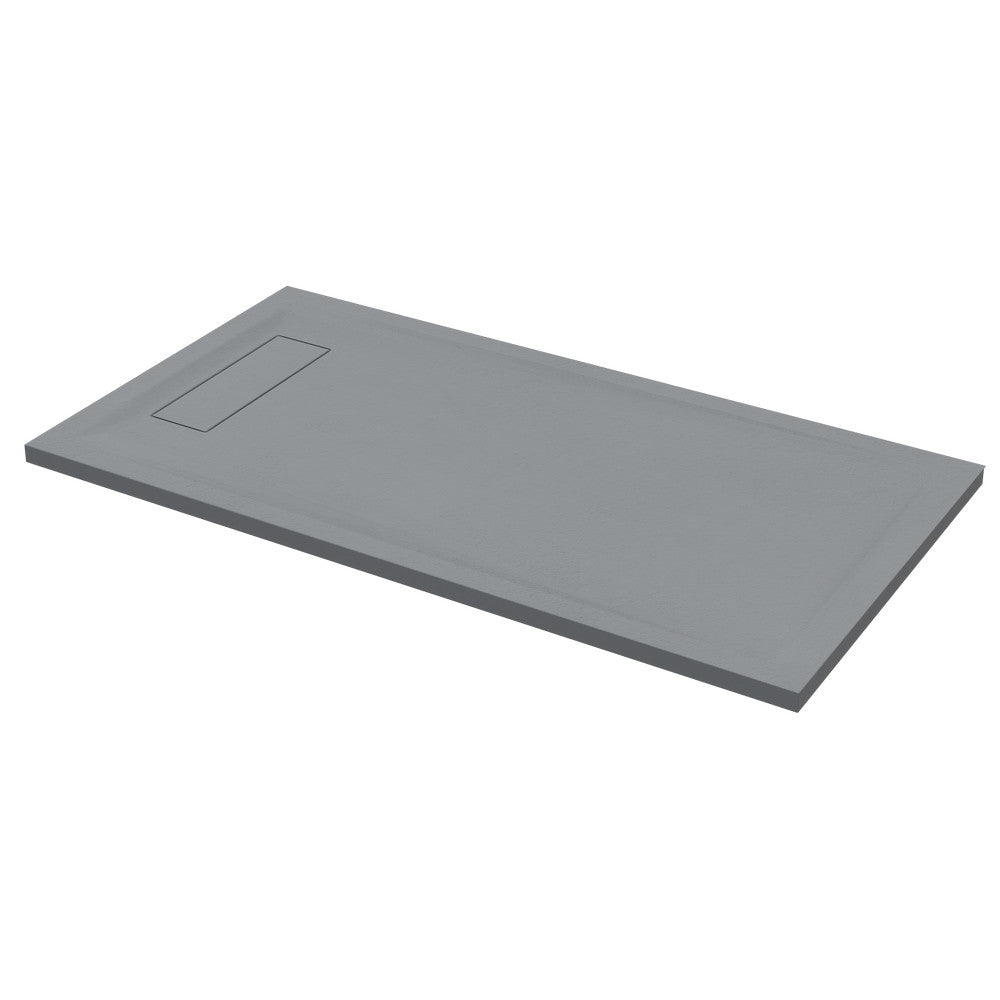 Roman Infinity Rectangular Shower Tray 1800 x 800mm - Slate Grey - IGS188G - TAP 'N' SHOWER