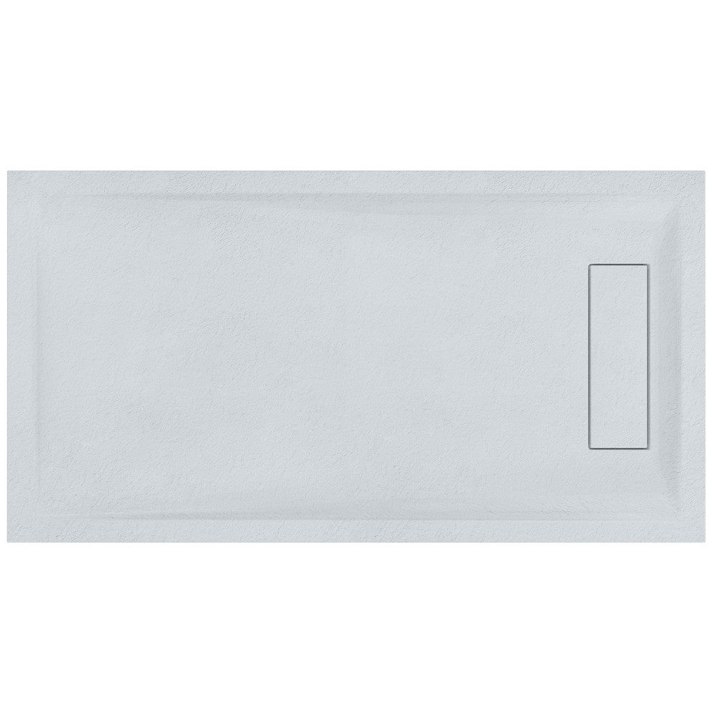 Roman Infinity Rectangular Shower Tray 1000 x 800mm - Slate White - IGS108W - TAP 'N' SHOWER