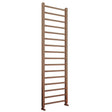 Scudo Vibe Towel Radiator 1600 x 500mm - Brushed Bronze - VI - 16 - 50 - BZ - TAP 'N' SHOWER