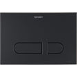 Duravit DuraSystem Dual Flush Mechanical Actuator Plate for WC A1 217 x 10 x 147mm - Black - WD5001031000 - TAP 'N' SHOWER