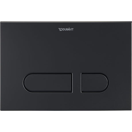 Duravit DuraSystem Dual Flush Mechanical Actuator Plate for WC A1 217 x 10 x 147mm - Black - WD5001031000 - TAP 'N' SHOWER