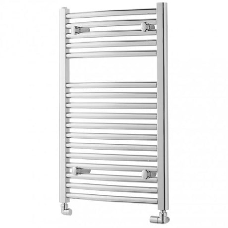 Towelrads Pisa Curved Heated Towel Rail 800mm High x600mm Wide - Chrome - 140043 - TAP 'N' SHOWER