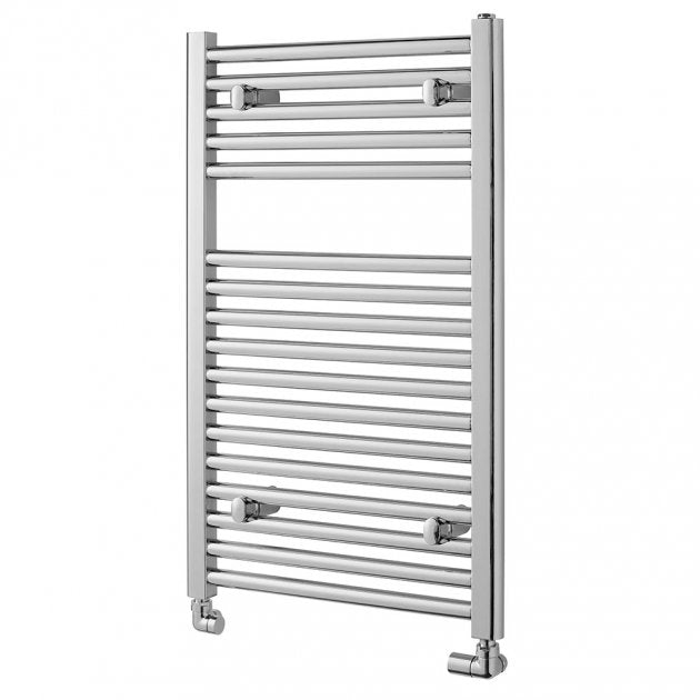 Towelrads Pisa Straight Heated Towel Rail 800mm High x 750mm Wide - Chrome - 140010 - TAP 'N' SHOWER