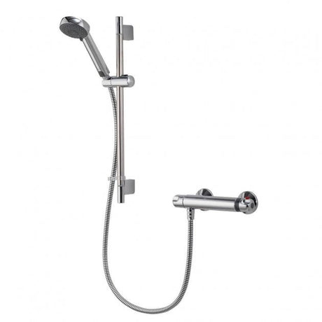 Aqualisa Midas 100 Exposed with Adjustable Head - Chrome - MD100BAR - TAP 'N' SHOWER