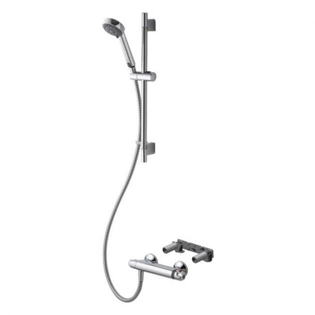 Aqualisa Midas 100 Adjustable Head With Fixing Bracket HP - Chrome - MD100EBAR - TAP 'N' SHOWER