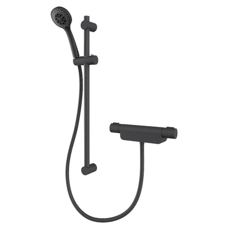 Aqualisa Midas 220 Shower Kit With Single Outlet Shower Valve Shower Rail and 5 Spray Handshower - Matt Black - MD220S.MB - TAP 'N' SHOWER