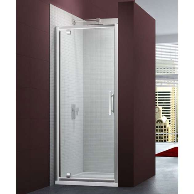 Merlyn 6 Series Pivot Shower Door with Tray 900mm Wide - Clear Glass - m67221n