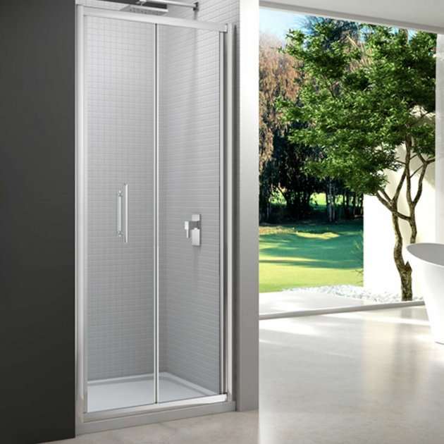 Merlyn 6 Series Bi - Fold Shower Door 1000mm Wide - 6mm Glass - M67231N - TAP 'N' SHOWER