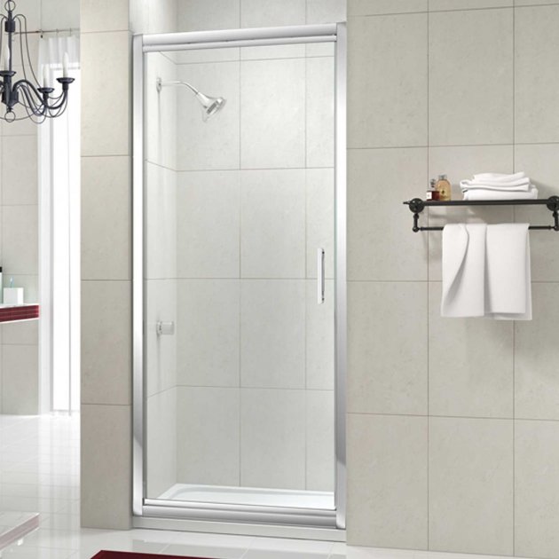 Merlyn 8 Series 760mm Wide Infold Shower Door Clear Glass - M84410 - TAP 'N' SHOWER
