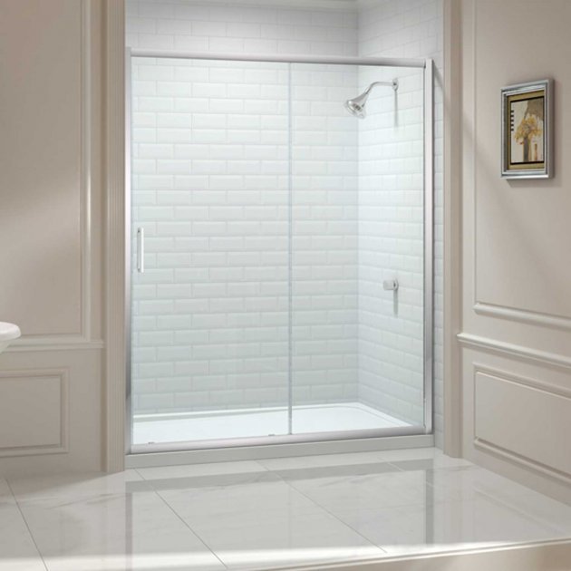 Merlyn 8 Series 1300mm Wide Sliding Shower Door - Clear Glass - M88240 - TAP 'N' SHOWER