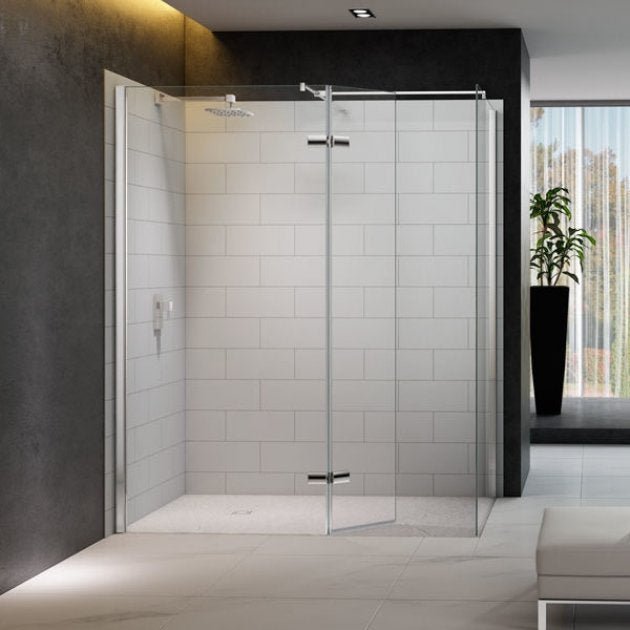 Merlyn 8 Series 1200mm x 800mm Hinged Walk - In Shower Enclosure 8mm Glass - M8SWS100H - TAP 'N' SHOWER