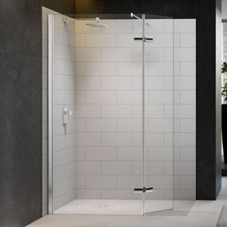 Merlyn 8 Series 700+350mm Wide Hinged Wet Room Glass Panel 8mm Glass - M8SW251 - TAP 'N' SHOWER