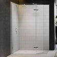 Merlyn 8 Series 1000+350mm Wide Hinged Wet Room Glass Panel 8mm Glass - M8SW271 - TAP 'N' SHOWER