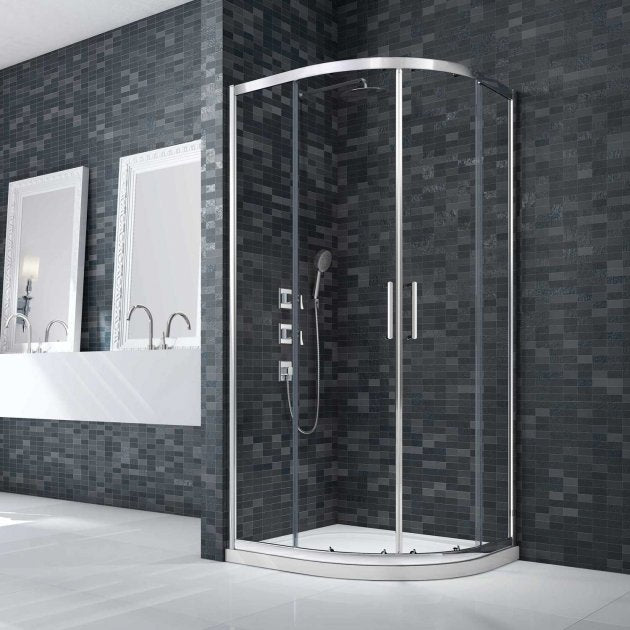 Merlyn Ionic Essence 900mm x 900mm Framed Double Quadrant Shower Enclosure - 8mm Glass - Chrome - DWH02B0 - TAP 'N' SHOWER