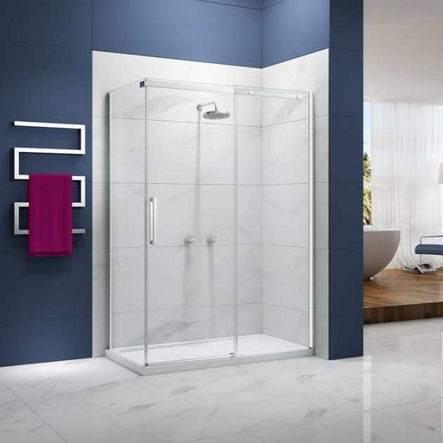 Merlyn Ionic Essence Sliding Shower Door 1000mm Wide 8mm Glass - A0104A0 - TAP 'N' SHOWER
