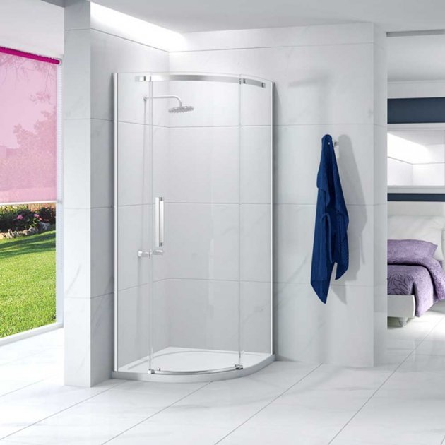 Merlyn Ionic Essence 900mm x 900mm Left Handed Quadrant Single Shower Enclosure - A0101MH - TAP 'N' SHOWER