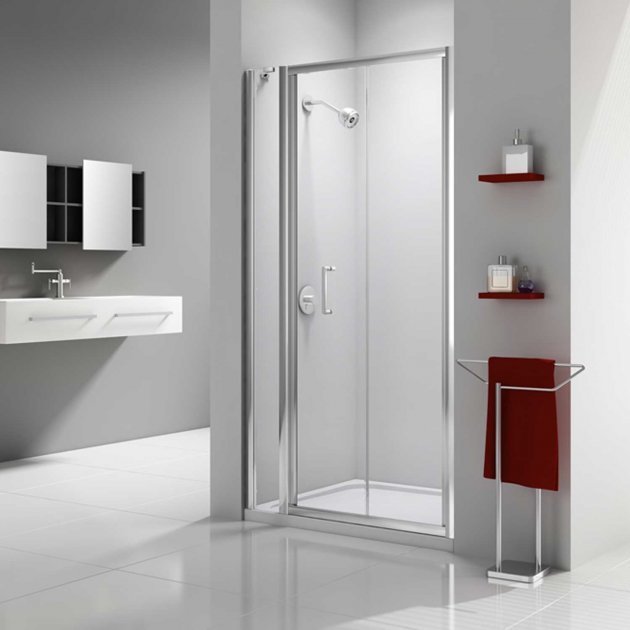Merlyn Ionic Express 940mm - 1000mm Wide Bi - Fold Shower Door and Inline Panel 6mm Glass - Chrome - A030011H - TAP 'N' SHOWER