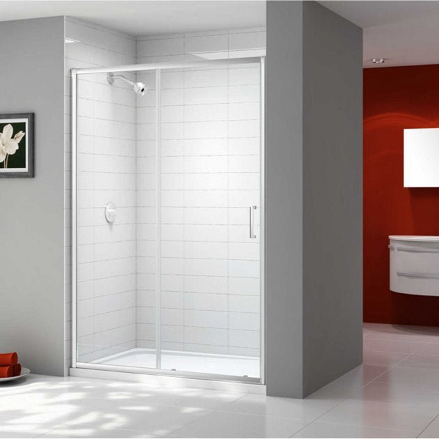Merlyn Ionic Express 1500mm Wide Sliding Shower Door 6mm Glass - Chrome - A0304GH - TAP 'N' SHOWER