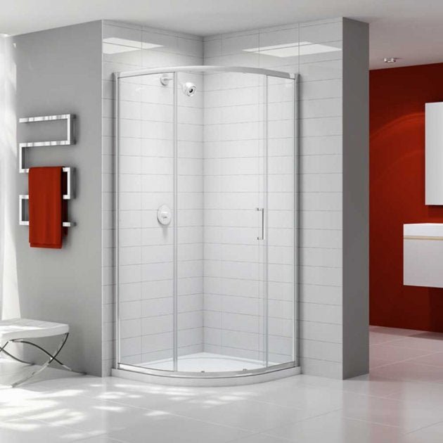Merlyn Ionic Express 900mm Quadrant Single Shower Enclosure 6mm Glass - Chrome - A0301B0 - TAP 'N' SHOWER