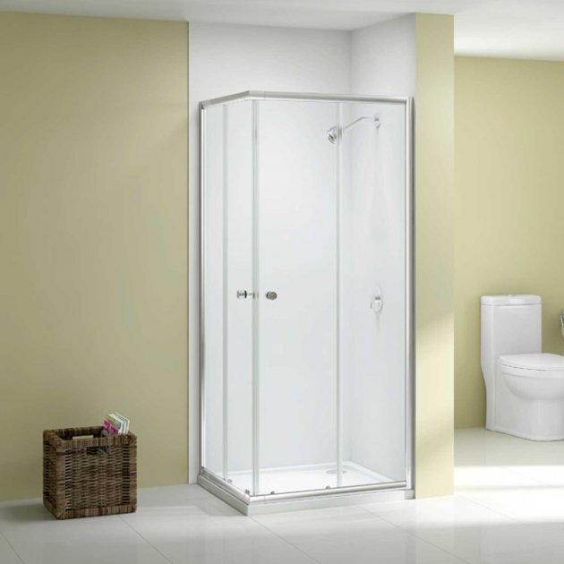 Merlyn Ionic Source 900mm x 900mm Corner Entry Shower Enclosure - 6mm Glass - Chrome - A1212B0 - TAP 'N' SHOWER