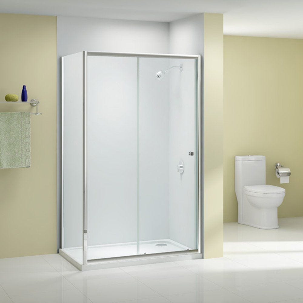 Merlyn Ionic Source Universal Side Panel 900mm Wide - 6mm Glass - A1207E0 - TAP 'N' SHOWER